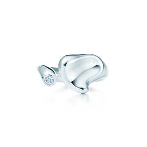 Tiffany & Co Elsa Peretti full heart ❤️ diamond ring size 7